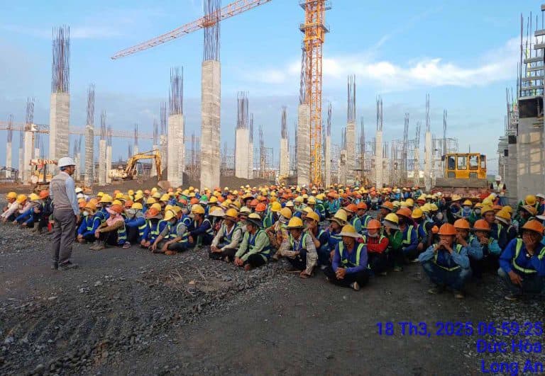 Thi công Nhà máy SUNTONE industry VN — 2/14